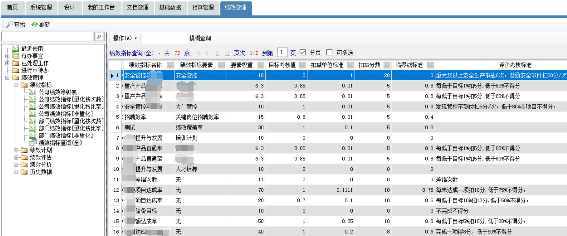 Excel服务器实现企业绩效管理-指标维护